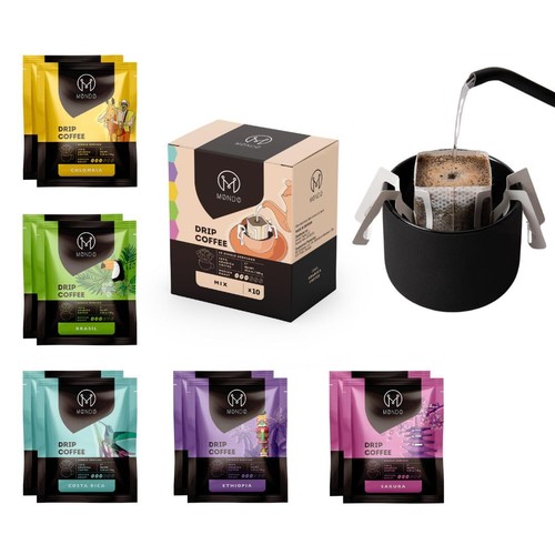 Mondo drip coffee mix - mix, (10-pack