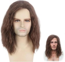 Mullet Wigs for Men, Brown Mid