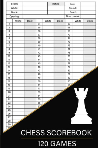 Chess scorebook 100 games - scorebook:,