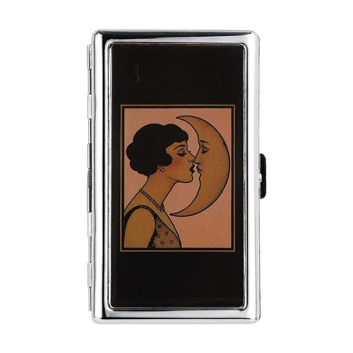 Vintage metal cigarette case - metal,