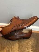 Grenson Brogue Shoes Size 7 F Brown