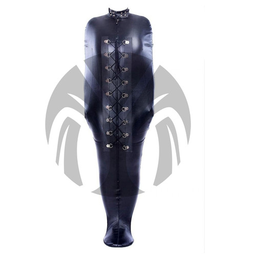 Leather full body bondage - body,