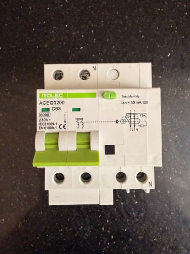 Rolec 63amp rcbo device - rolec,