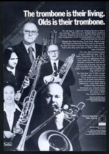 1977 Olds trombone Paul Felice Ernie Tack Ralph Craig Phil Teele photo print ad