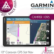 Garmin Camper 1095 10" Caravan Motorhome GPS Sat Nav│EU Lifetime Maps + Traffic