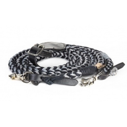 Tamar woven rope reins - woven, with