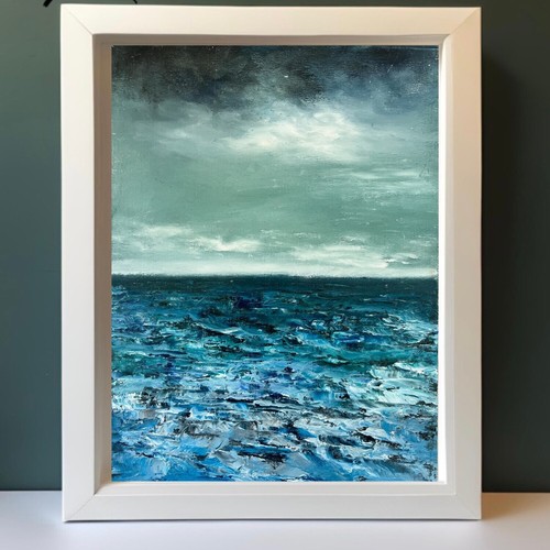 Darkening skies oil painting - skies,