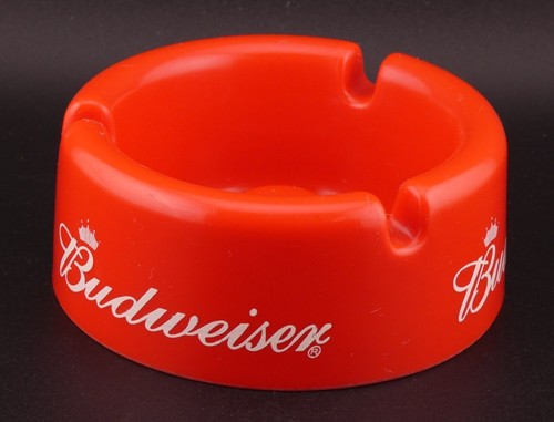 Red budweiser plastic - budweiser, ashtray