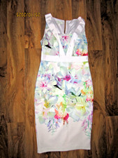 Ted Baker Arienne hanging garden pink Occasion Dress - Size 5 16 UK