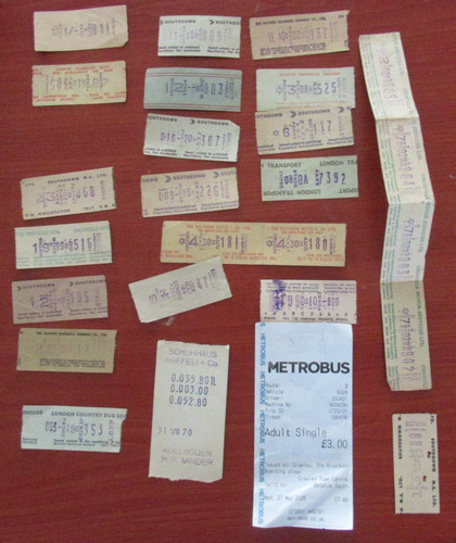 Job lot old bus - bus, tickets