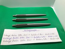 X3 Vintage Parker Jotter Steel