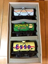 Ace Trains Set 7 O Gauge 2 or 3 rail set of 3 Petrol Tank Wagons