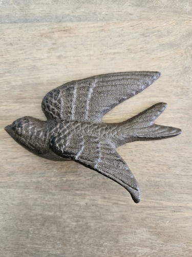 Cast iron swallow wall art - swallow,