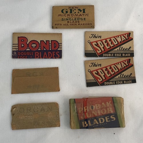 Vintage razor blade lot gem - vintage,