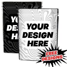 16x Custom Personalized Mylar Bags 14g 12x18cm Resealable Smell Proof Cali Food