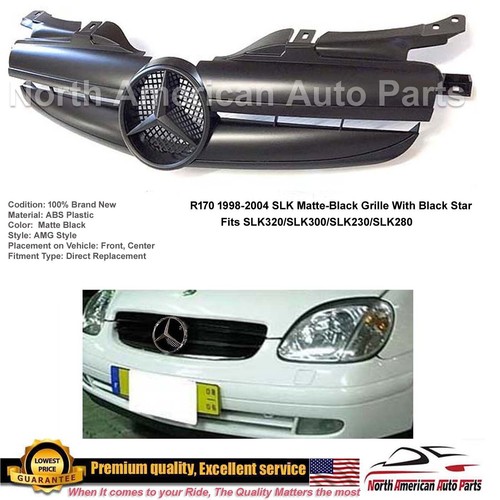 Slk r170 grille - matte, black
