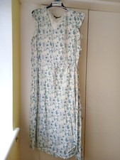 Midi Dress Bonmarche -Blue Floral - Size 18- 124 cm approx- NWT