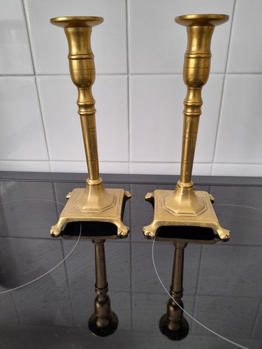 Pair antique brass - pair, of