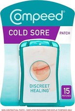 Compeed Cold Sore Discreet Healing Patch x 15 Count Pack of 1 UK