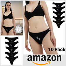 Womens Ladies Cotton Thongs