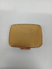 REVLON Vintage Love-Pat Gold Cosmetic Compact With Mirror USA - AOF795