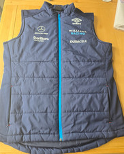 WILLIAMS RACING F1 TEAM ISSUE BODYWARMER MENS XL UMBRO 2023 SEASON