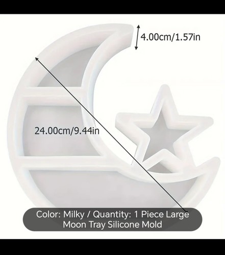 Star and moon shelf silicone - star,