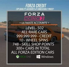 Forza Horizon 3 MODDED ACOUNT 999,999,999 Credits, and WHEELSPINS