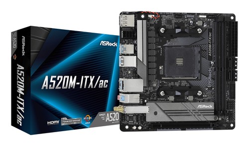 Asrock a520m itx socket - a520m-itx/ac,