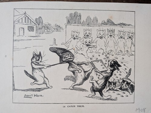 Original 1908 louis wain cat - 1908,