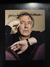 ALAN RICKMAN signed 8x10”