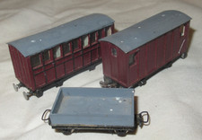 Kit built 009 9mm narrow gauge 4 wheeled coach van open wagon for renovation