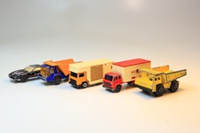 Job Lot Matchbox Diecast Model Toy Cars Dump Truck Mercedes Truck Horse Box Rare