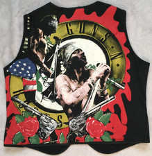 Guns N' Roses unisex vintage Rock Vest Gilet Waistcoat size L (SEE MEASUREMENTS)