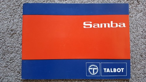 Talbot samba owners - samba, handbook