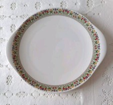 Royal Doulton Vintage Fine China Fireglow Cake Plate  10.4" VGC