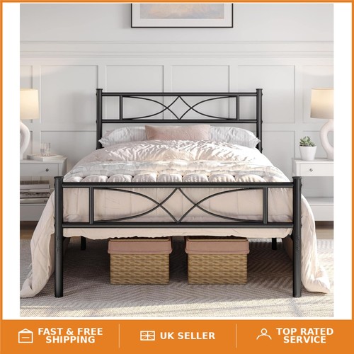 Stylish black 3ft bed frame - 3ft,