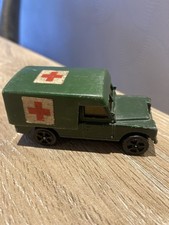 Vintage Corgi Juniors No.79 Land Rover Military Ambulance 1970s Black Whizwheels