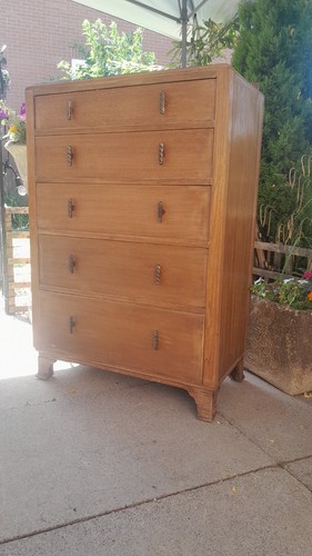Vintage art deco - art, oak
