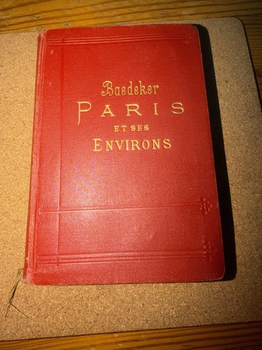 1907 baedeker paris ses - baedeker, et