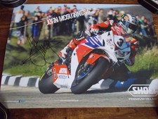 John McGuinness signed A3 size