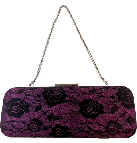 Ghd clutch purple - floral, black
