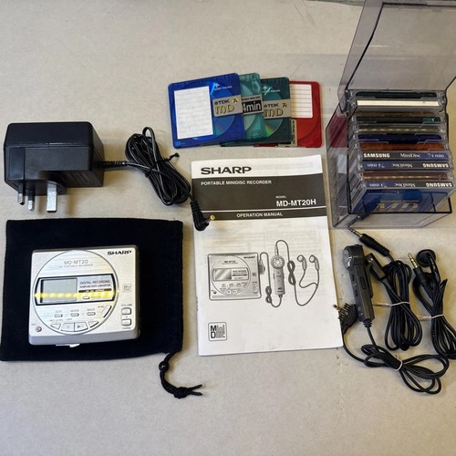 Sharp minidisc walkman - minidisc, player