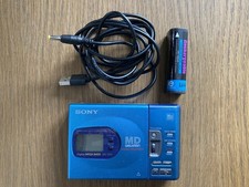 Sony Walkman Minidisc Recorder/Player MZ-R35 Blue Working VGC