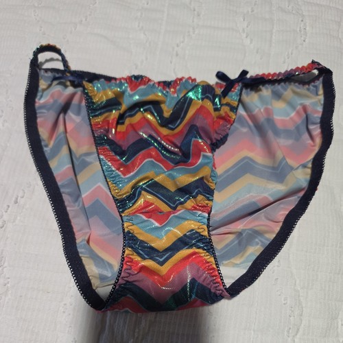 Vtg satin string bikini - string,