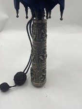 FABULOUS ANTIQUE SILVER MOUNTED PARASOL  (15)