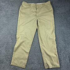 Dickies Trousers Men W40 L32 Beige Straight Work Trousers Thrashed Tools Painter