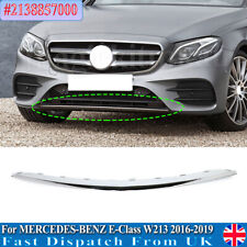 For Mercedes E Class W213 Front Bumper Grille Trim Molding Lip Chrome 2016-2019