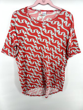 LuLaRoe Irma Dog Print T-Shirt tunic Women's #A1