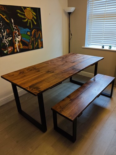 Scaffold plank dining - dining, table